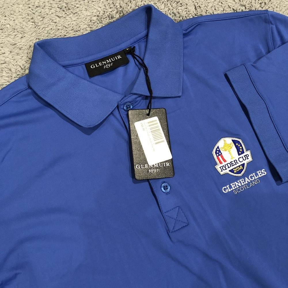 Glenmuir 1891 Ryder Cup Golf 2014 Gleneagles Scotland L Performance Polo Shirt